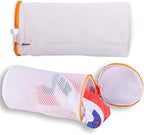 Kimmama Laundry Bags Mesh Wash Bags, Shoe Washing Machine Bag, Net Washer Sack with Zipper, Dryer Pouch for Cleaning and Drying Footwear, Sneaker, Trainers, Plimsolls, Slippers, Gym, Running, Tennis