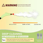 Steam Cleaner,15s Heat-Up,1.4L Tank,Steamer for Cleaning with 10 pcs Accessories,Multi-2500W High Temperature and Pressure handheld steamer,Steam Clea (1-Green)