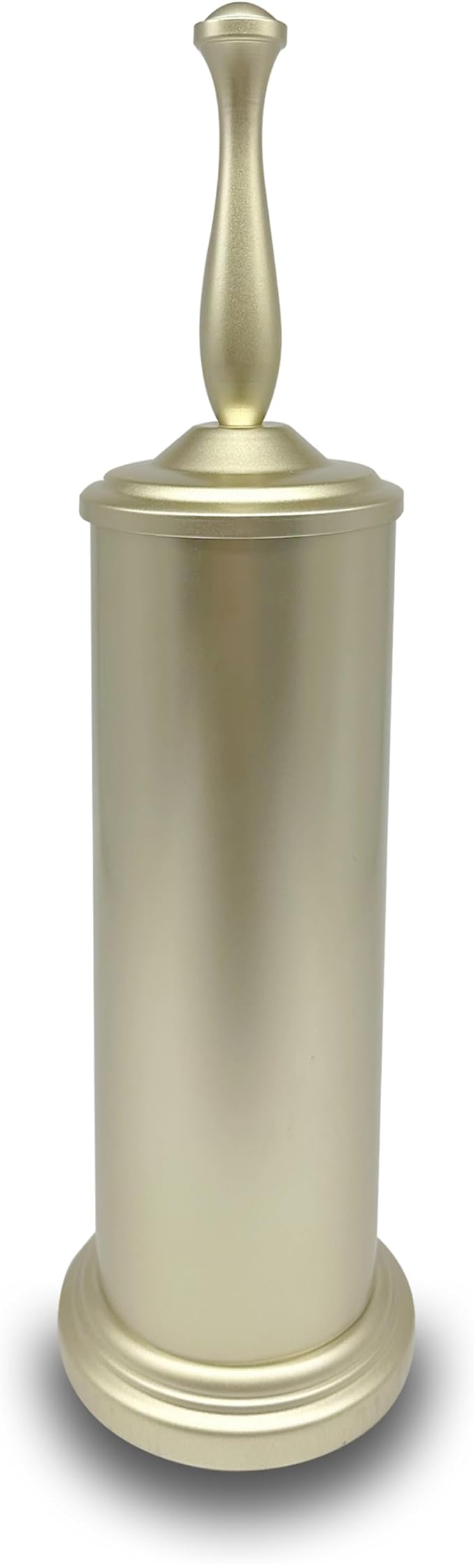 Satin Matte Gold Toilet Bowl Brush with Holder, Durable Bathroom Cleaning Tool, Modern Design for Easy Toilet Maintenance, Bathroom Cleaner Brush for Efficient Cleaning and Hygiene