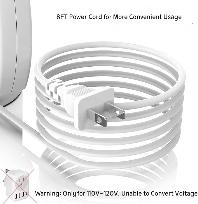 Handheld Garment Steamer for Clothes, Portable Clothes Steamer Remove Wrinkle, 180ml Water Tank, 12 minutes Continuous Steam, 2.3 meter Cord, Ideal for ALL Fabrics, One button Design (Light White)