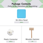 C&AHOME Cube Storage Organizer, 6-Cube Shelves Units, Closet Cabinet, DIY Plastic Modular Book Shelf, Ideal for Bedroom, Living Room, Office, 36.6" L x 12.4" W x 36.6" H Blue UPCS06L