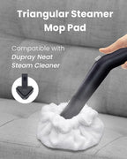 Steam Cleaner Accessories, Small Bonnets (Triangle) Compatible with Dupray Steam Cleaner, Reusable Steam Mop Pads Bonnets Compatible with McCulloch/awasky Steam Mop (Double-Layer) -3 PACK