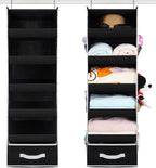 VICTORICH All-IN-ONE Over the Door Organizer, Super Behind the Door Storage Organizer with Door Rack and Large Clear Windows, Wall File Organizer, Hanging Organizer (Big Mesh Black)