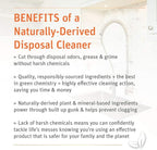 Grab Green Naturally-Derived, Mineral-Based Disposal Cleaner & Freshener Pods, Red Pear with Magnolia, 12 Pods (4-Pack)
