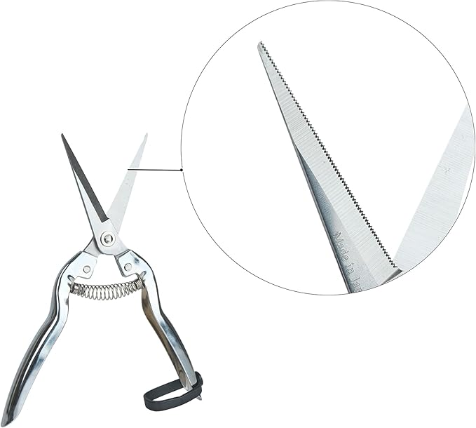 Pruning Shears Set of 3 – SK5 Steel Hand Pruners & Garden Clippers with Non-Slip Handle, Bonsai Shears for Fruit Trees, Flowers & Small Plants