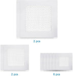 Dry Wall Patch Kits, 10 PCS Self-Adhesive Drywall Repair Kit of 2/4/6 Inch, Sturdy & Easy to Use for Wall Repair