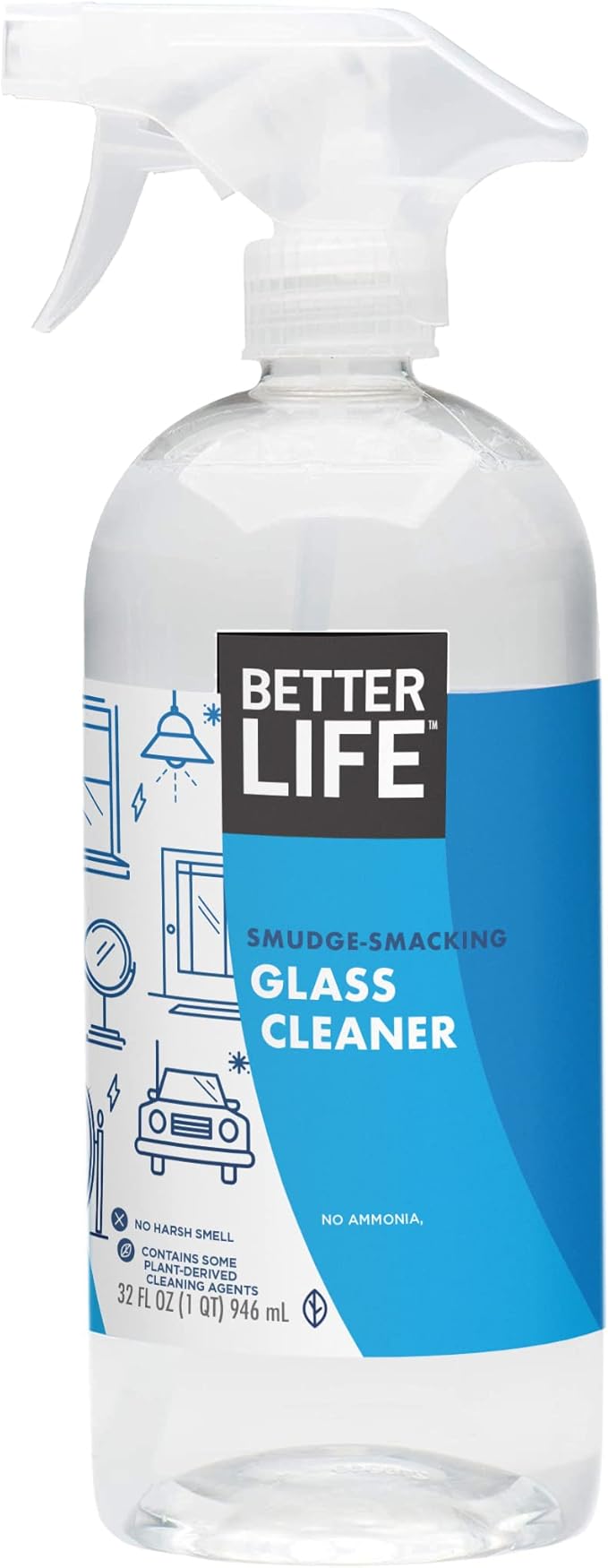 Better Life Natural Streak Free Glass Cleaner, 32 oz