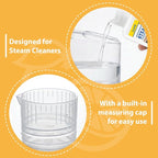 Snowlily 20X Concentrated Multi-Surface Steam Mop Solution for All Steam Mops & Machines – Cleans Floors, Curtains, Carpets & Fabrics, Fresh Floral Scent, 16.9 fl oz (Orange)