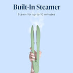 Nori Press Travel Steam Iron - Handheld Iron With Optional Steam Feature - No Ironing Board Required - Easy to Use w/ 6 Fabric Settings - Removes Wrinkles - User Manual Included - Green