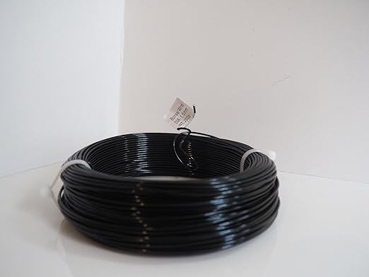 Anodized Aluminum 1.5mm Bonsai Training Wire 250g Large Roll (170 feet) - Choose Your Size and Color (1.5mm, Black)