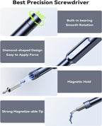 49in1-S2 Precision Screwdriver Set, [Super Durable] Ultra Compact Small Magnetic Mini Repair Tool Kit, Tiny Screw Driver with Torx Flat bits Fits Ring Doorbell, Watch, Laptop, Eyeglass, Camera