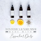 Anti-Static Laundry Scenting Spray with Essential Oils (Lavender, Lemon, Orange) (Lemon)