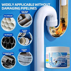 Lanwexy-sink drain hair clog remover cleaner、toilet unclogger heavy duty、bathroom shower pipeline dredging agent、unclog clogged drain、clogged【3 bottles】
