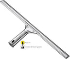 Unger Professional 16” Stainless Steel Window & Glass Cleaning Squeegee - Cleaning Supplies, Heavy Duty Squeegee for Window Cleaning, Streak Free Results