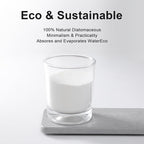 Water Absorbing Stone Tray for Sink | Quick Drying Diatomaceous Earth Coasters | Soap Dish Holder & Toothbrush Holder for Bathroom Counter | Hand Soap & Plant & Toiletries | Grey 2-Pack