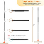 Carpet Rake for Pet Hair Removal, 57'' Long Handle Dog and Cat Hair Remover Tool to Fluff Rug, Stair Carpets and Couch Cleaning Rake