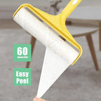 7.9 inch Lint Roller Refills Only, Extra Sticky Tape Roller Refills for Large Floor Lint Roller 7.9'' Width Sticky Roller Replacment Refill Pack of 5 Rolls, Total 300 Sheets (7.9'' Wide)