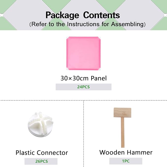 C&AHOME Cube Storage Organizer, 6-Cube Shelves Units, Closet Cabinet, DIY Plastic Modular Book Shelf, Ideal for Bedroom, Living Room, Office, 36.6" L x 12.4" W x 36.6" H Pink UPCS06P