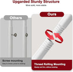 SLEEPING LAMB Heavy Duty Clothing Racks for Hanging Clothes, Small Rolling Clothes Rack with Wheels, Sturdy Garment Wardrobe Rack for Bedroom, Laundry Room, White