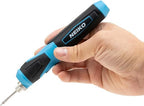 NEIKO 40421A Wireless Soldering Kit, Mini USB Rechargeable Solder Iron Pen, Rapid Heat 356-750°F (180-400°C) Electrical Soldering Kit, LED, 4V Lithium-Ion Battery, Cordless Soldering Iron Kit