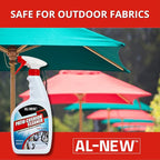 AL-NEW Patio Cushion Cleaner | Safe For Use On Outdoor Fabrics Such As Patio Cushions, Awnings, Furniture Covers, and more (32 Ounce)