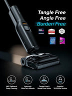 roborock F25 ACE Wet Dry Vacuum Cleaner, Cordless Vacuum Mop All in One for Hard Floor, 20000Pa Hardwood Floor Cleaner with Zero Tangle, 194°F Hot Air Flash Drying Electric Mop, 180° Lie Flat, WiFi