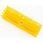 SPARTA Plastic Floor Scrub Brush, Brush Head Only, Deck Brush with ACME Standard Thread Fitting for Deck, Industrial Kitchens, and Hospitals, 10 Inches, Yellow, (Pack of 6)
