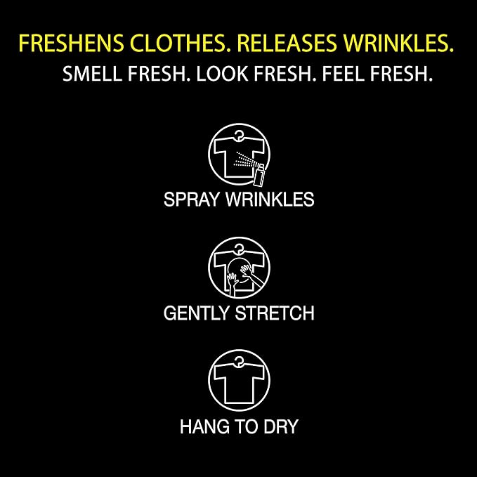 Wrinkle Releaser, Relaxes Wrinkles Quickly, Bare Naked Scent, Premium Collection, 3 Fl Oz Travel Size, Odor Eliminator, Fabric Conditioner, Anti-static Spray
