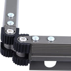 AUNMAS Clothes Drying Rack, Wall Mounted Clothes Hanger Rack Retractable Clothes Drying Rack Space Saver Clothes Rack for Balcony Laundry Bathroom (Bi Fold Grey)