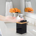 Automatic Soap Dispenser, Touchless Smart Foam Soap Dispenser, USB Rechargeable, 7.6oz / 225ml, Dish Soap Dispenser for Bathroom, Kitchen, Hotel - Black & Gold