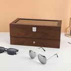 Wooden Sunglasses Organizer Box, Eyewear Display Eyeglass Case, Glasses Storage Box Sunglass Holder Gifts