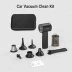 REIKIYA Car Vacuum Cleaner Portable Cordless 14000PA Compressed Air Duster 150000RPM Blower for Keyboard Computer Cleaning with LED Light& 7800mAh Battery, Inflator Pump for Balls Inflatable Mattress