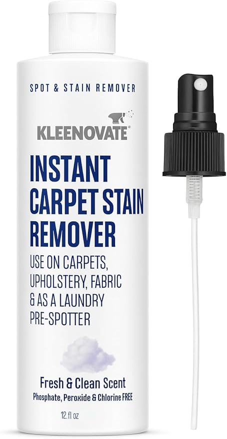 Instant Carpet Stain Remover – Fresh & Clean Scent – Fast-Acting Spot Cleaner for Carpets, Upholstery, Fabric & Laundry Pre-Spot Treatment (12 fl. oz)
