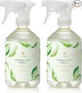 Thymes Countertop Spray - Counter Cleaner Spray - Household Cleaning Supplies (Fresh-Cut Basil, 16.5 fl oz) (Pack of 2)