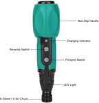 7V Electric Screwdriver Set, Cordless Power Screwdriver Cordless Electric Screwdriver Portable Automatic Home Repair Tool Kit with LED Lights and USB Cable Auto and Manual Mode