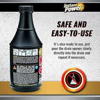 Instant Power Hair & Grease Liquid Drain Opener 20 oz. - Total Qty: 6