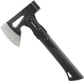 SULKADA Camping Hatchet, 10.5 Inch Survival Axe,Stainless-Steel Blade,Fiberglass Shock Reduction Handle with Anti-Slip Grip, for Chopping Wood,Gardening and Outdoor Survival,Gift for Dad Men