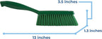 Vikan 45872 Bench Cleaning Brush, Polypropylene/Polyester Soft Bristle Dustpan Brush & Sweeper With Handle, 14-Inch, Green