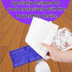 Disposable Mopping Pad Refills for PowerMop Multi-Surface,Wood Mopping Pad Refills for Floor Cleaning, 10 Count (10 Purple+10 Brown)