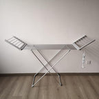 tonchean Heated Clothes Drying Rack, Folding Electric Clothes Drying Rack, Collapsible Laundry Drying Rack, Free-Standing Heating Garment Dryer Towel Rail Space Saving for Home Indoor/Outdoor