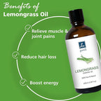 Lemongrass Essential Oil for Diffusers, 100ml