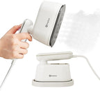 SIMPLUS Garment Steamer for Clothes, 2-in-1 Portable Handheld Wrinkle Remover & Powerful Steam Iron, 1000W Fast Heat-Up, Compact Travel-Friendly Design, 120ml Water Tank, Rotating Handle