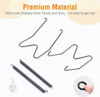 Bilillo 4 Pack Plate Hangers for The Wall, Suitable for 4''-5'' Decorative Plate,Invisible Heavy Duty Wire Plate Holder with Wall Hooks, Plate Hangers for Displaying Plates, Platter, Dish (Black)