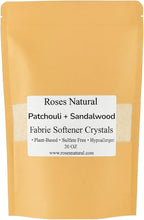 Fabric Softener Crystals, 20 oz, Plant-Based, Hypoallergenic Scent Beads, Softens & Freshens Laundry, Available in Peppermint, Lavender, Patchouli, Leather, Made in the USA (Patchouli + Sandalwood)