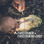 Gerber Gear Ultimate Survival Knife, Fixed Blade Knife with Combo Edge, includes Fire Starter Edge and Ferro Rod, Whistle, Sheath with Integrated Sharpener - Bushcraft, Hunting and Camping Tool