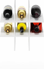 Furinno Cubicle 9-Compartment Bottle Storage Cube Organizer Insert (Does not fit IKEA Kallax Shelving), White