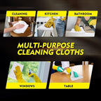 HOMEXCEL White Microfiber Cleaning Cloth 50 Pack, 12.5 x 12.5 inch Microfiber Towels for Cars, Ultra Absorbent Car Washing Cloth, Lint Free Streak Free Cleaning Rags for Car, Kitchen, and Window