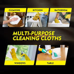 HOMEXCEL White Microfiber Cleaning Cloth 150 Pack, 12.5 x 12.5 inch Microfiber Towels for Car Washing Cleaning Rags for Car, Kitchen, and Window