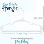 Utopia Home 360 Pack Kids Hangers - 11.5 Inch Plastic Baby Hangers for Closet - Childrens Hanger for Clothes & Infant Hanger for Closet - Ideal for Everyday Standard Use (White)
