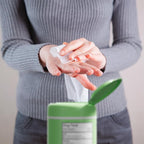 Biopure Antibacterial Hand Wipes Fresh Morning Breeze- Antibacterial Wipes with Aloe and Vitamin E Formula | 5"x7" Wet Wipes Canister | No Parabens, Sulfates or Phthalates, Kills 99% of Germs, 300 ct
